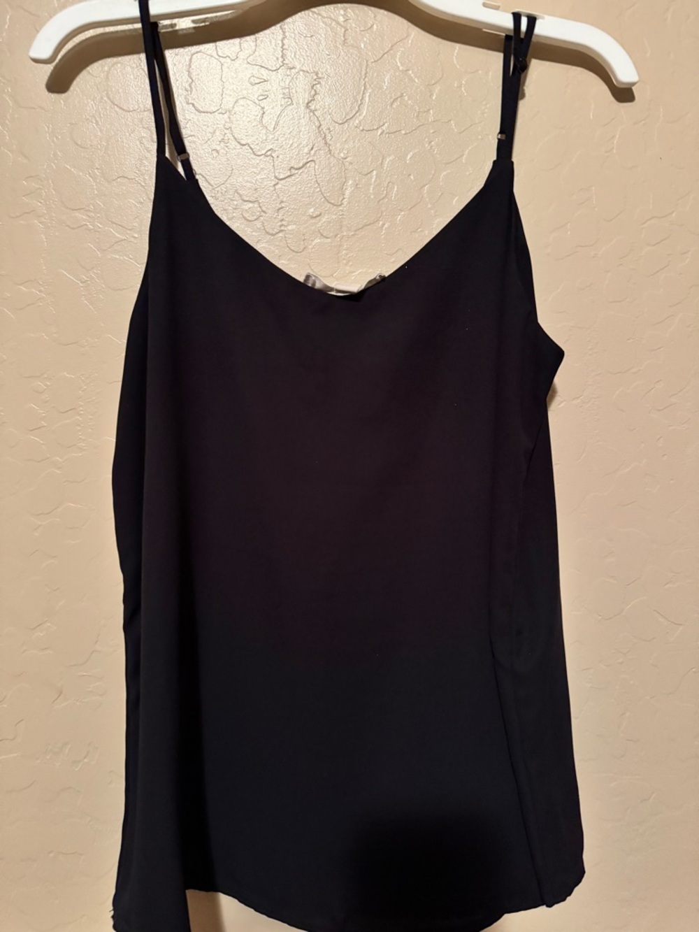Nordstrom Black Adjustable Spaghetti Strap Cami